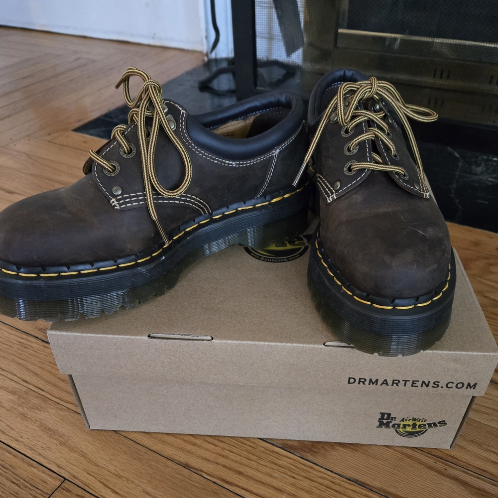 Dr. Martens Woman's Brown Leather Shoes